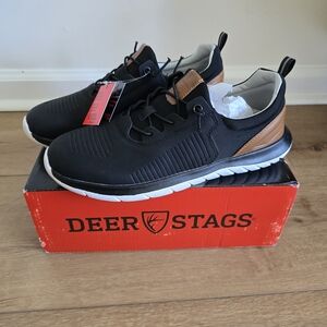 Nwt DEER STAGS Boys Jack Junior Bungee Lace Dress Fashion Sneakers